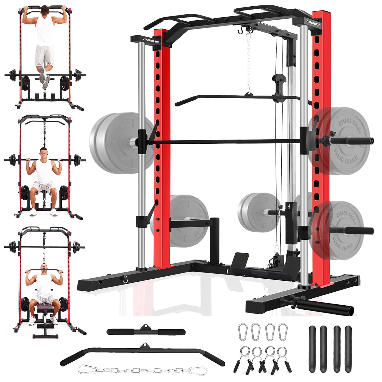 Home Gym Smith - All-in-One Smith Machine Power Rack with