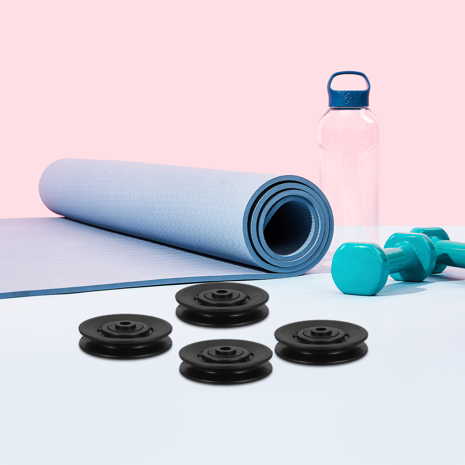 4Pcs 90Mm Gym Pulley Wheel Set - Home Gym Universal Machine 评论和价格