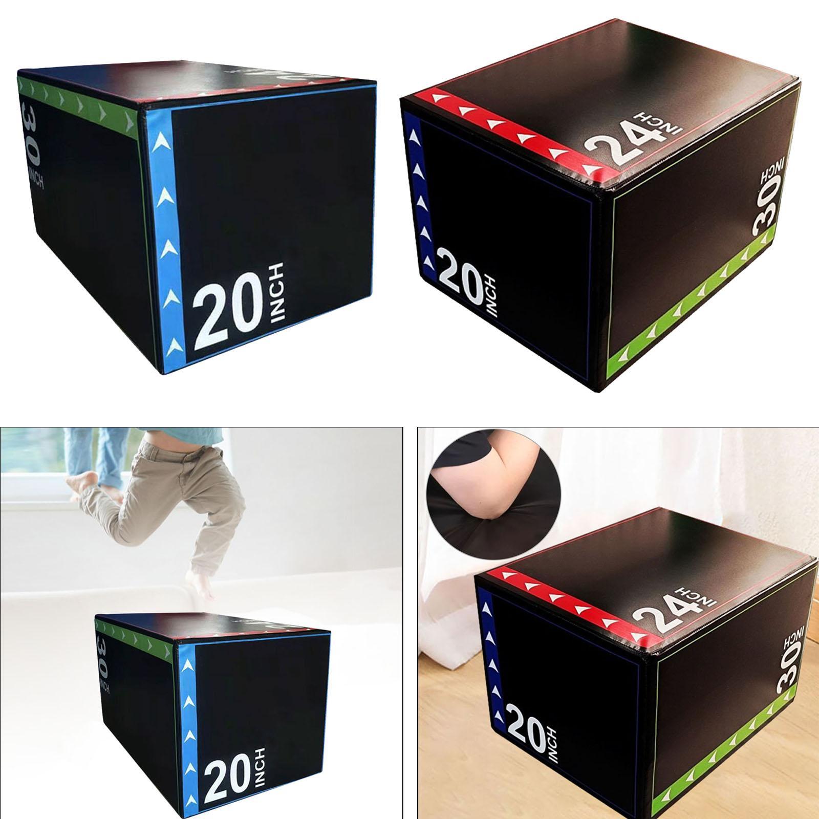 3-in-1Jump Box Plyometric Box  - Home Gym On Carpet 评论和价格