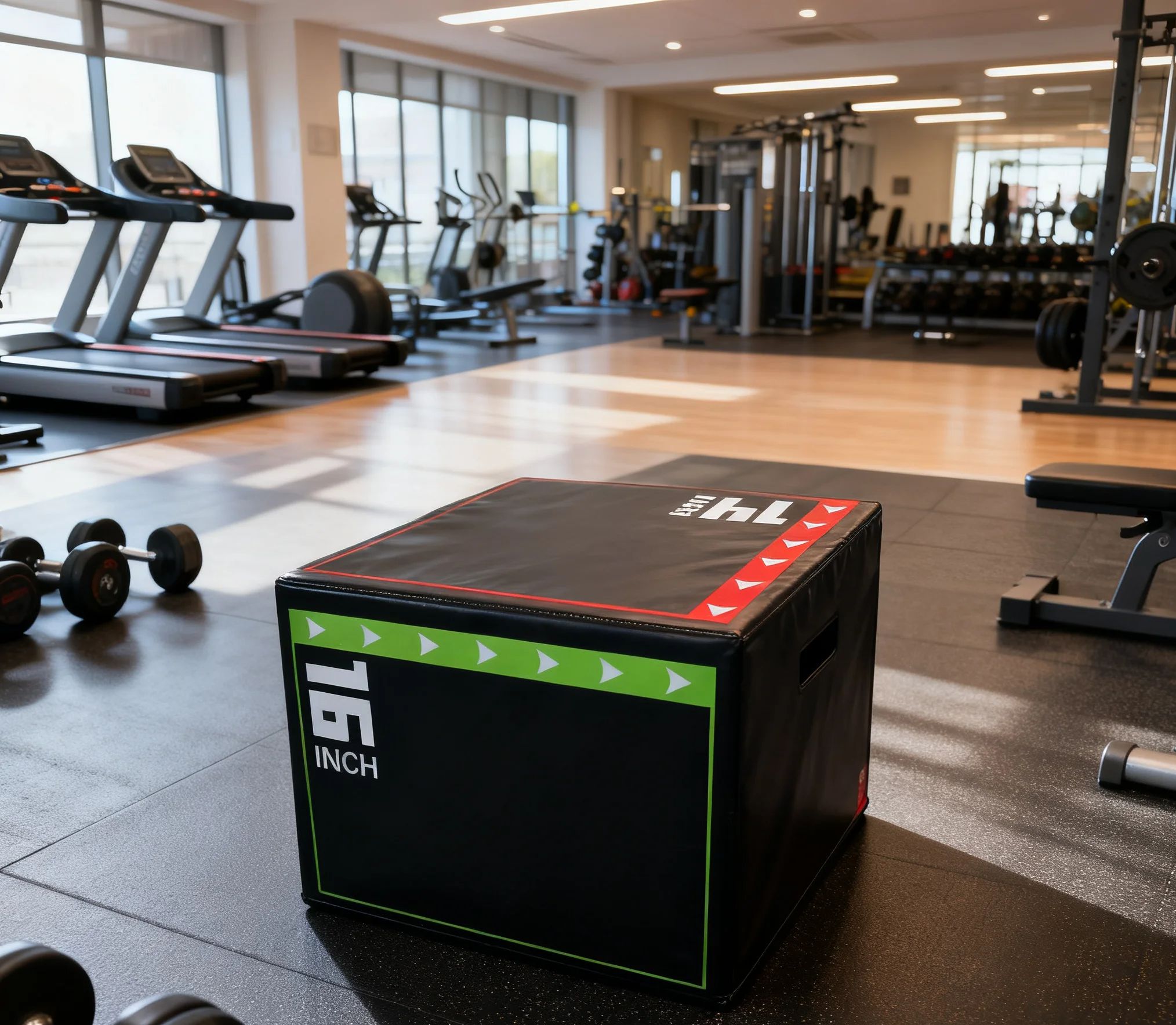3-in-1Jump Box Plyometric Box  - Home Gym On Carpet 评论和价格
