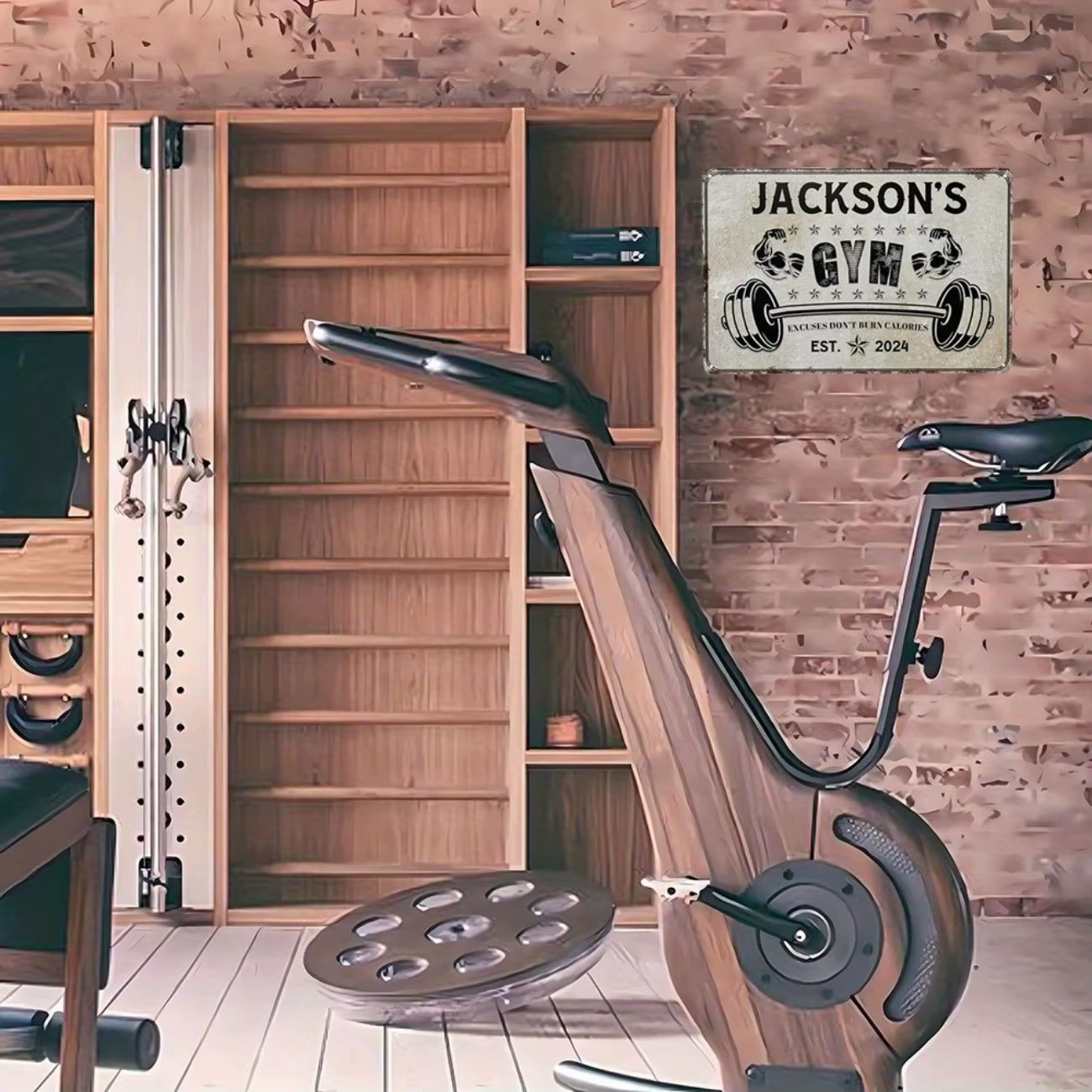 Gym Personalized Metal Sign, C - Home Gym Decor 评论和价格