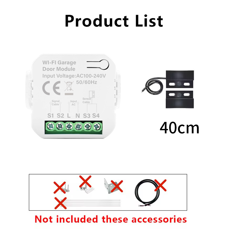 Smart Tuya WiFi Garage Door Sw - Home Gym Garage 评论和价格