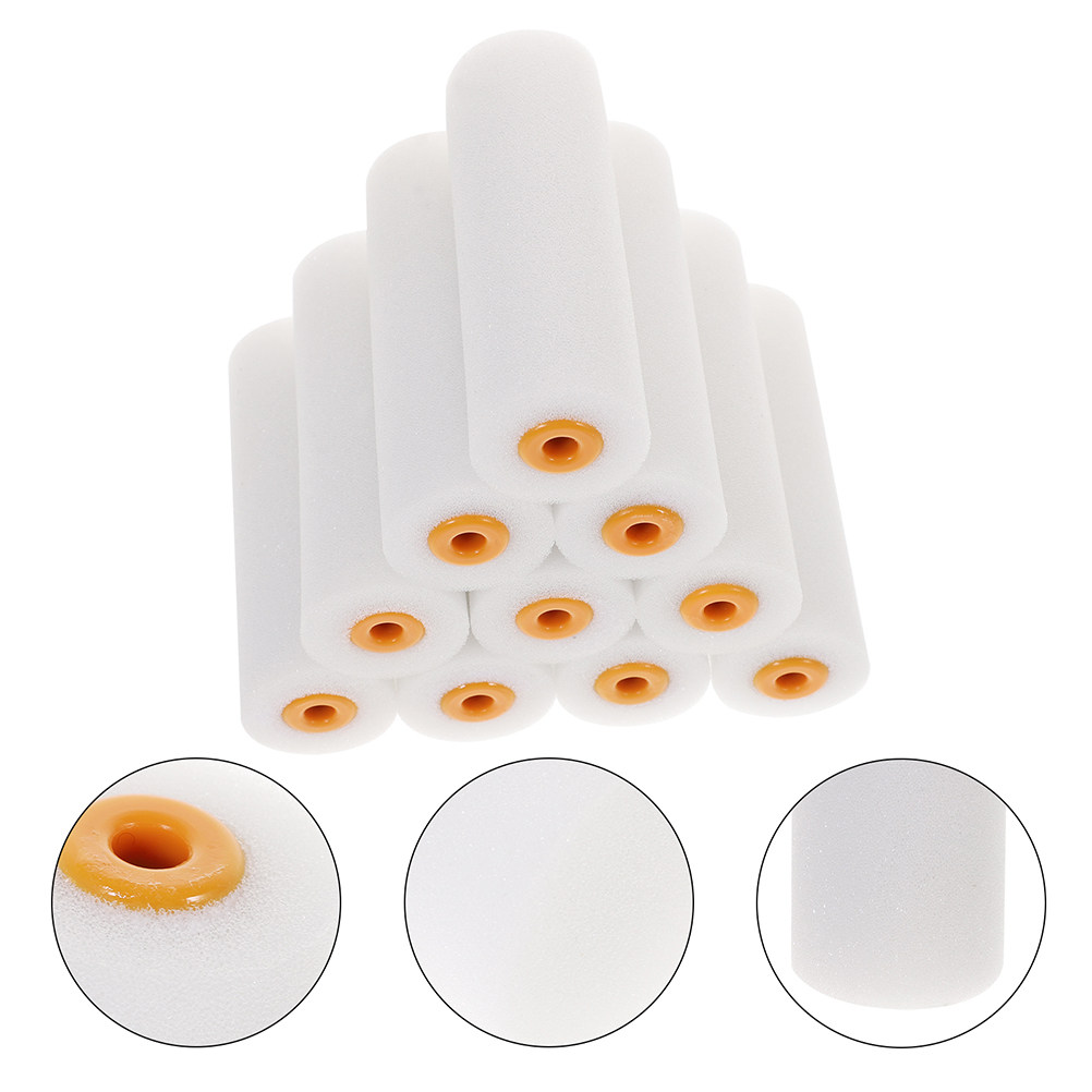 10Pcs Sponge Paint Roller Head - Foam Roller High Density 评论和价格
