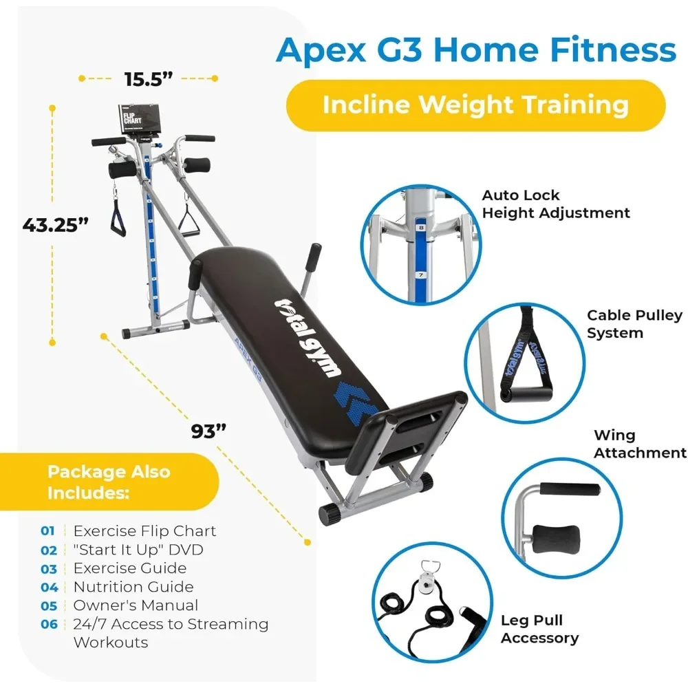 .APEX Versatile Indoor Home Gy - Home Gym Total Fitness 评论和价格