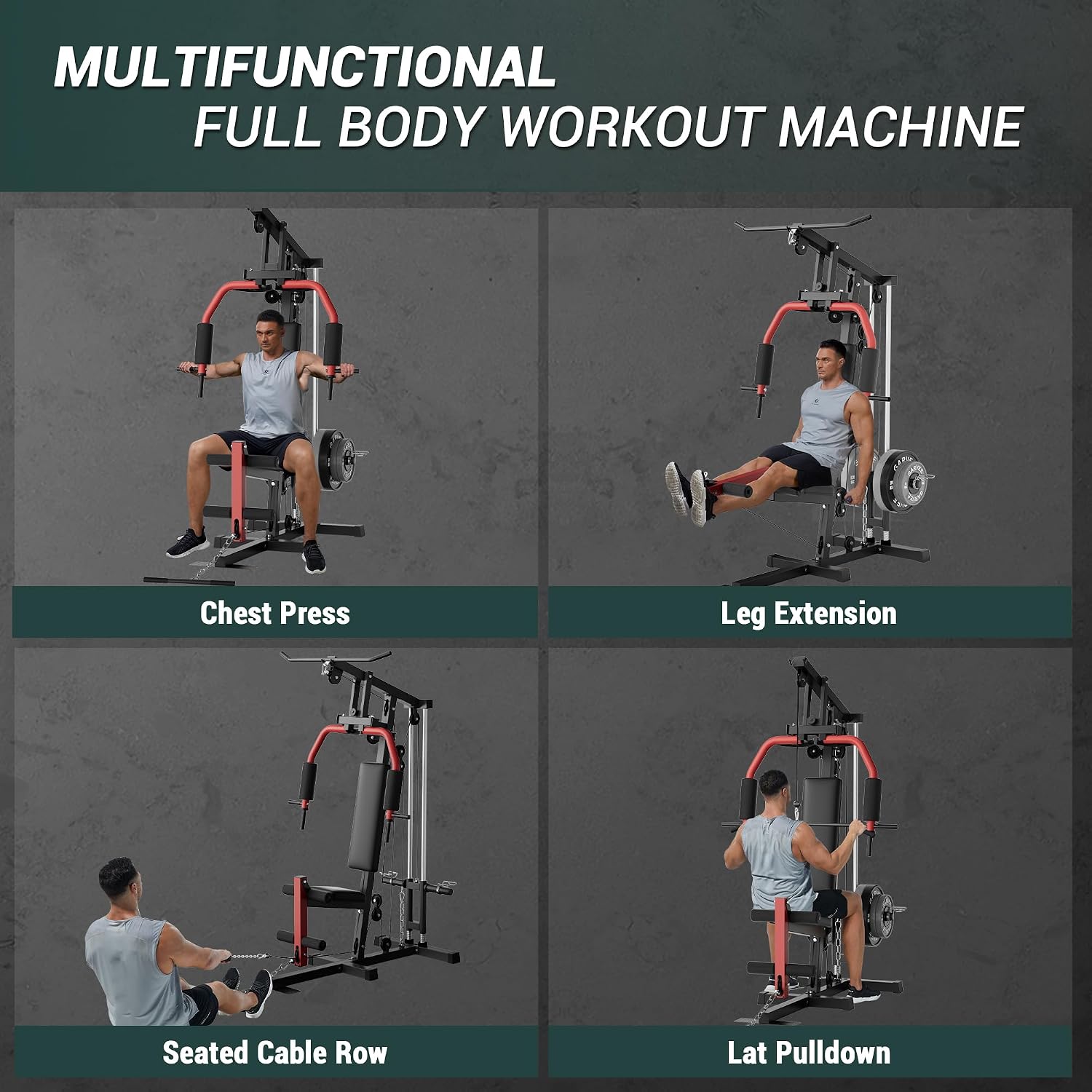 Full-Body Home Gym Machine wit - Home Gym Leg Extension 评论和价格