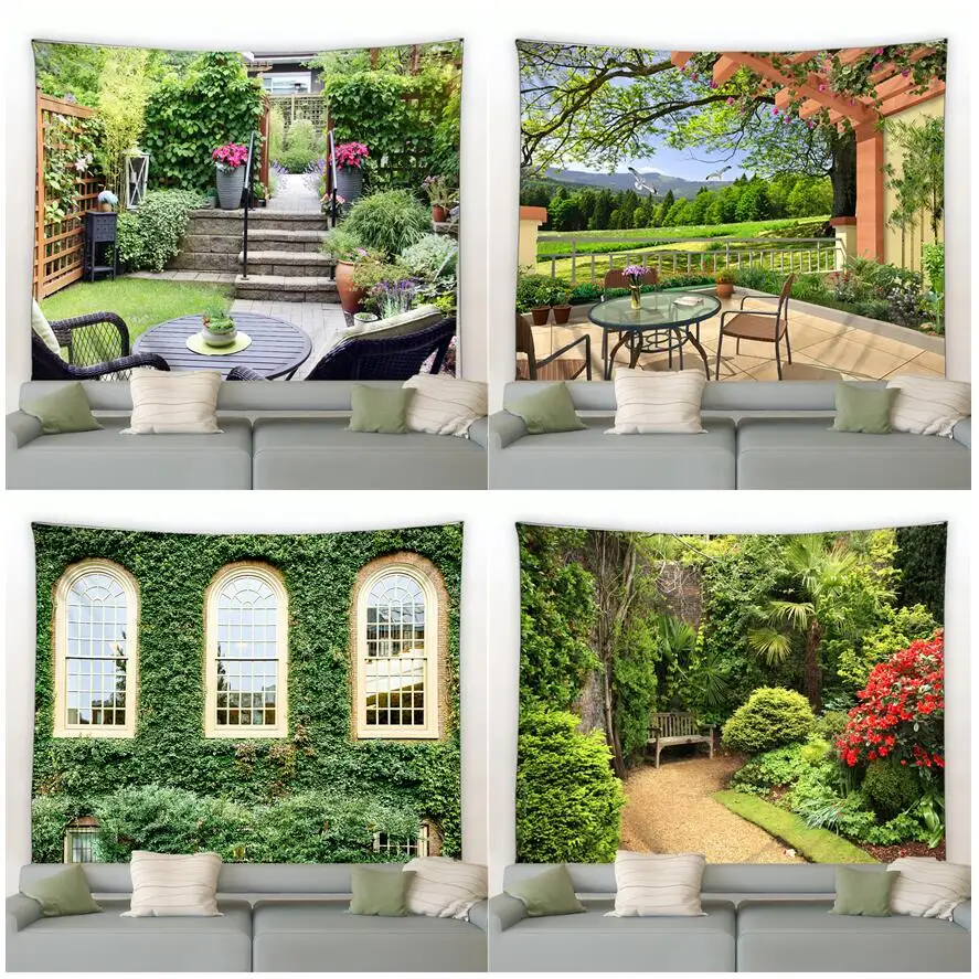 Modern Garden Big Tapestry Nat - Home Gym Decor 评论和价格