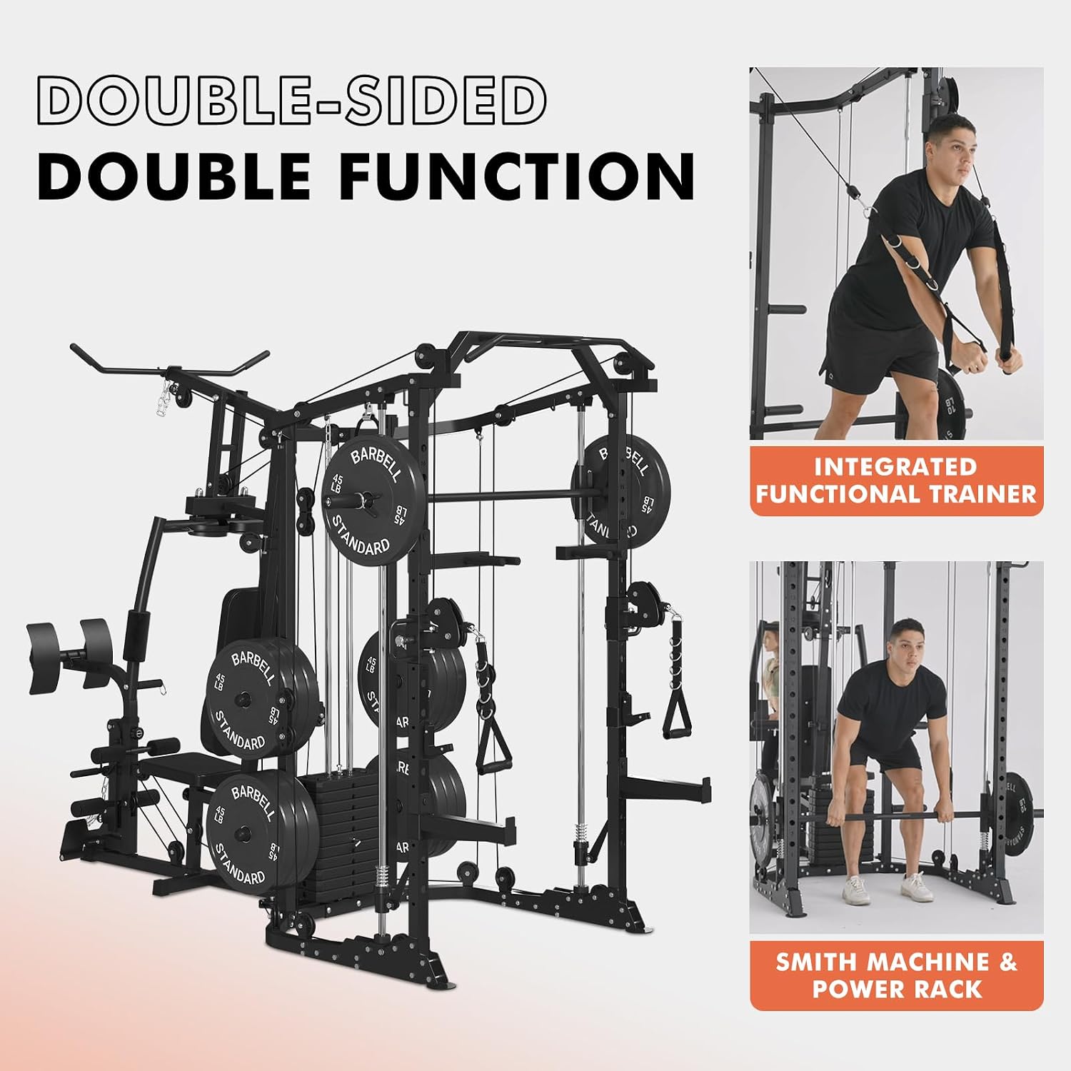 Dual-Station SmithΔ Machine Po - Home Gym Smith 评论和价格