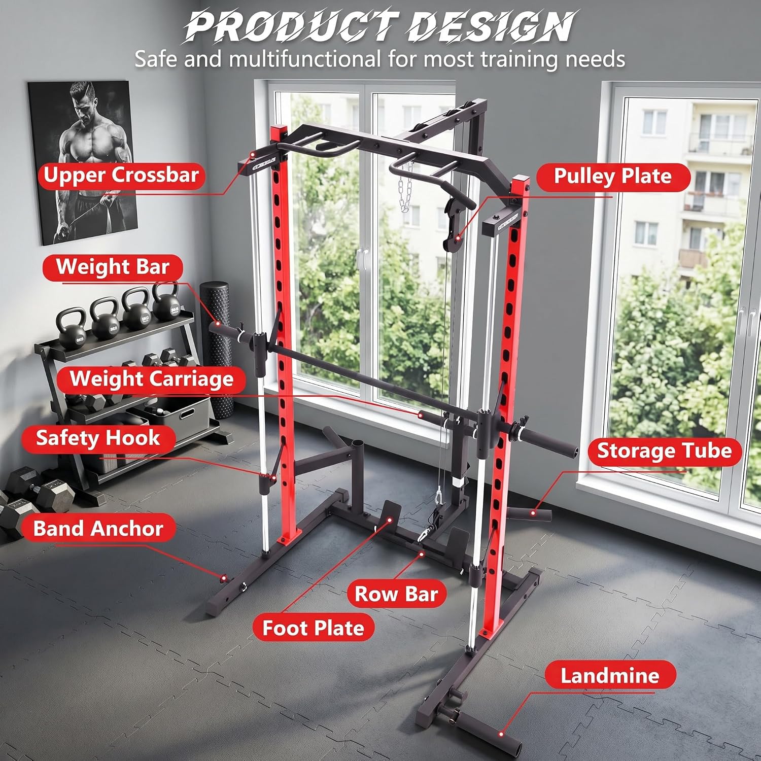 All-in-One Smith Machine Power - Home Gym Smith 评论和价格