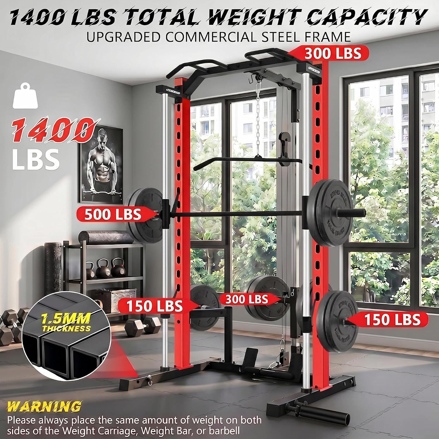 All-in-One Smith Machine Power - Home Gym Smith 评论和价格