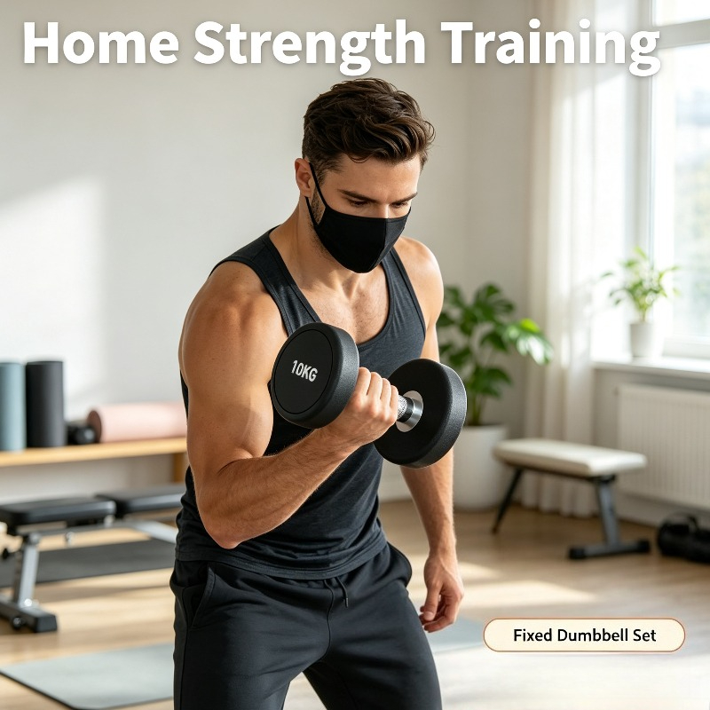 Fixed Dumbbells Set 5kg 10kg 1 - Home Gym No Equipment 评论和价格