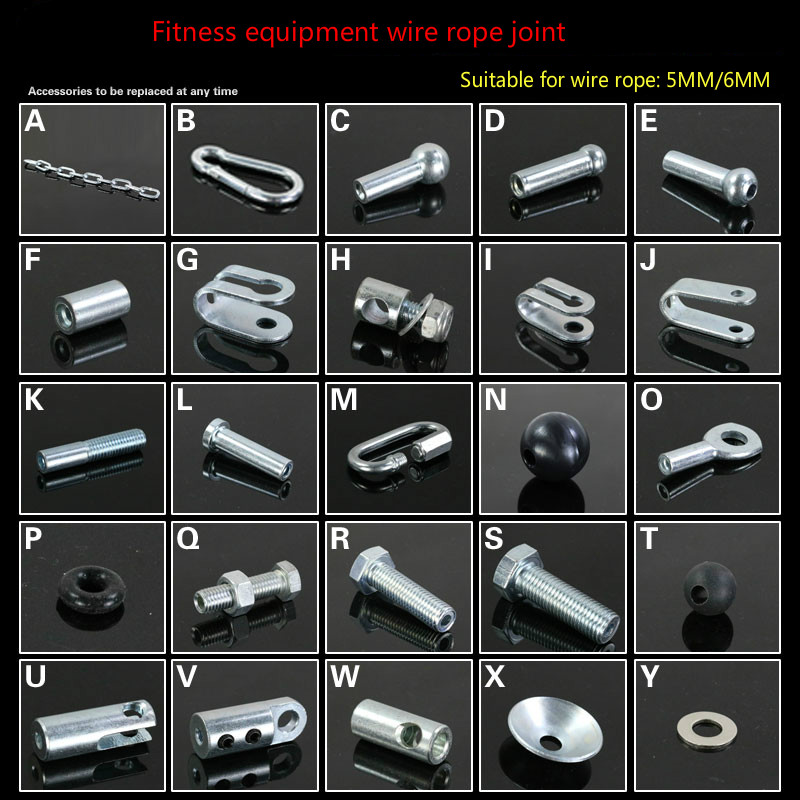 Gym Steel Wire Joints Fitness  - Lat Pulldown Cable 评论和价格