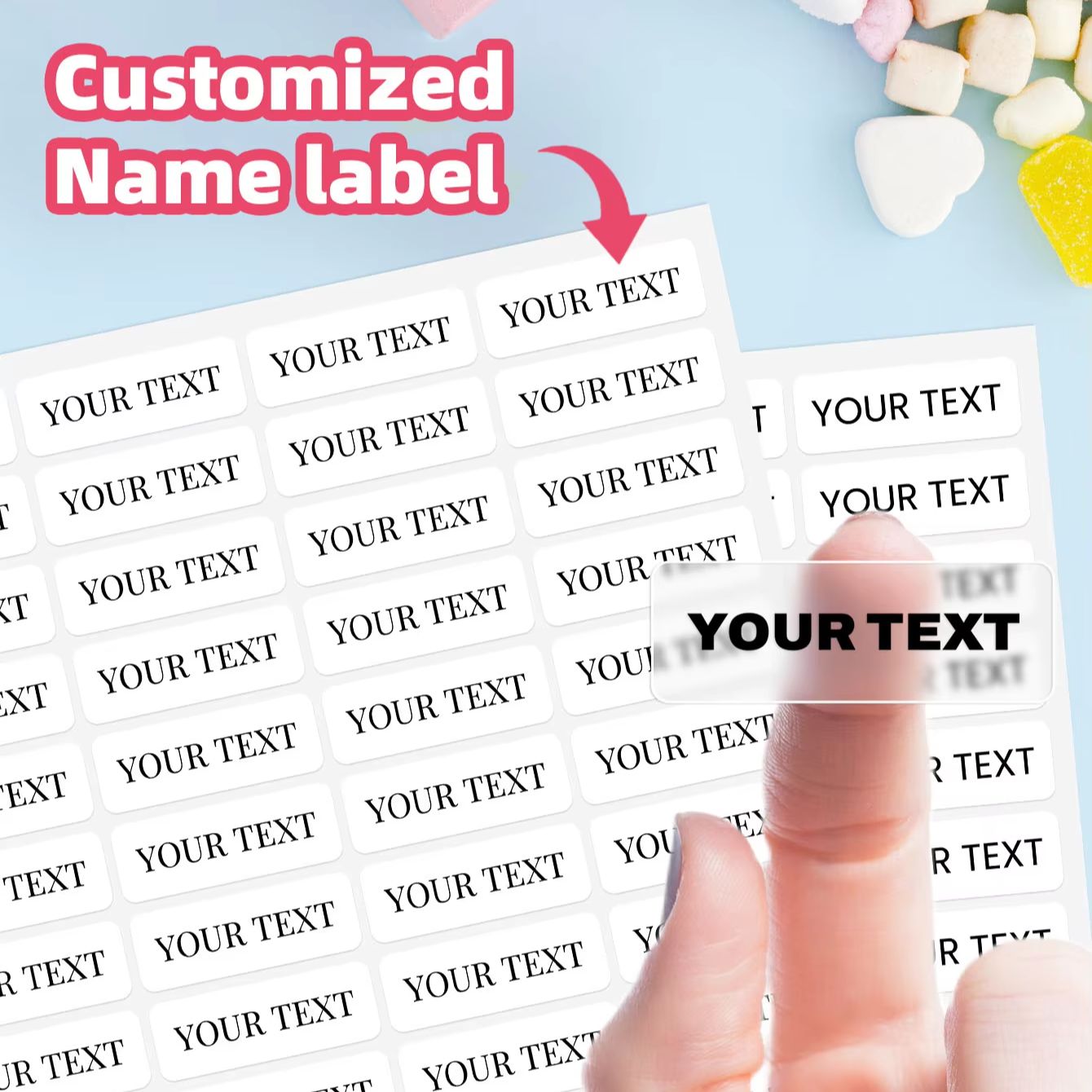 1-600PCS Custom Name Stickers, - Home Gym Decor 评论和价格