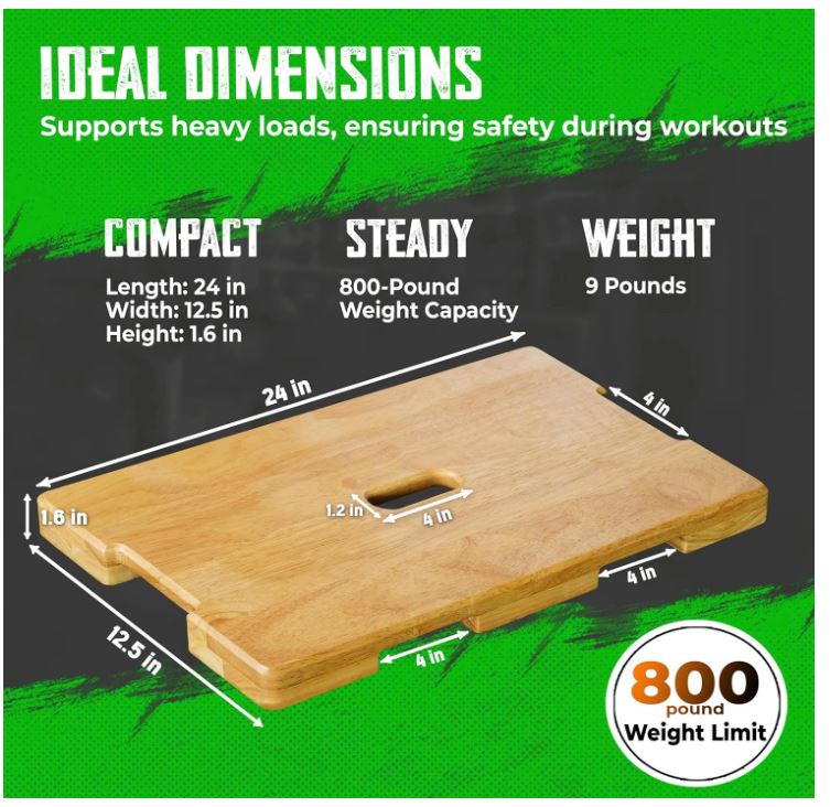 Wood Fitness Board Total Body  - Home Gym Total Fitness 评论和价格